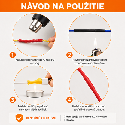 Sada 580 zmršťovacích bužírok